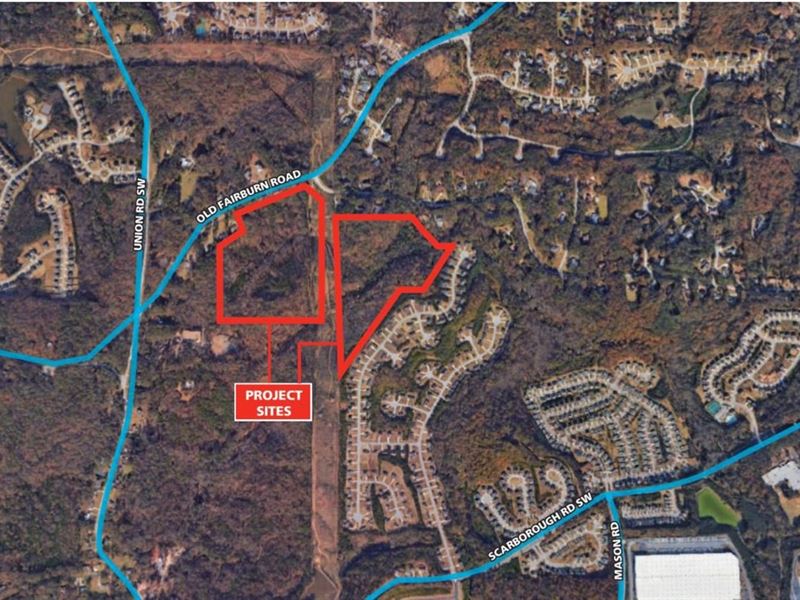 45.77 Acres On Old Fairburn Road : Atlanta : Fulton County : Georgia