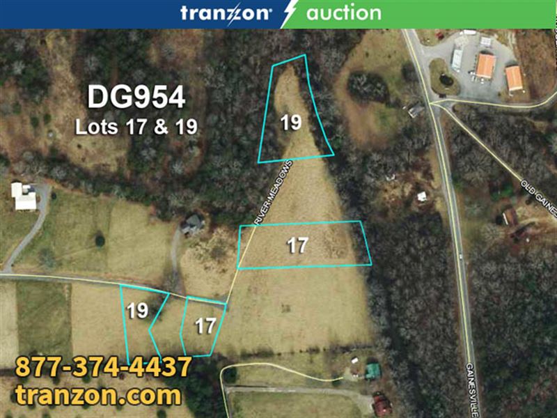 2 Res Riverfront Lots : Blairsville : Union County : Georgia