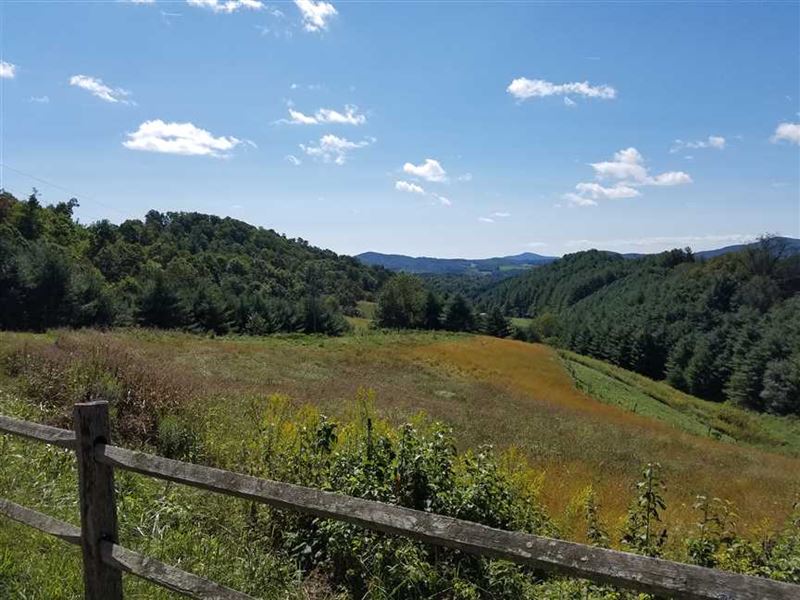 10+ Acre Estate Lot with Long Rang : Grassy Creek : Ashe County : North Carolina