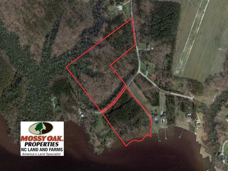 20 Acres of Waterfront Residential : Shiloh : Camden County : North Carolina