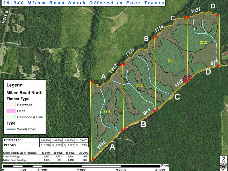 29-040D Milam Rd. Lot : Wetumpka : Elmore County : Alabama