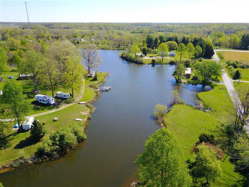10 Acre Lake with Campground in De : Westport : Decatur County : Indiana
