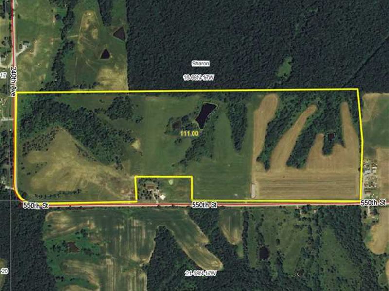 111 Acres M/L, Land for Sale in : Centerville : Appanoose County : Iowa