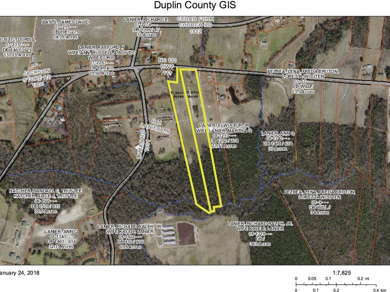 Hobby Farms Or Horses 2 Tracts : Chinquapin : Duplin County : North Carolina
