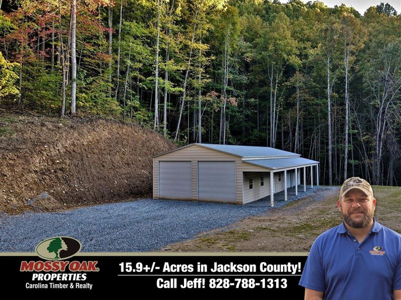 15.9 Acres with Awesome Barn/Bui : Whittier : Jackson County : North Carolina
