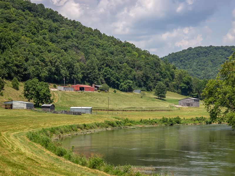 128 Acres On The Clinch River : Tazewell : Hancock County : Tennessee