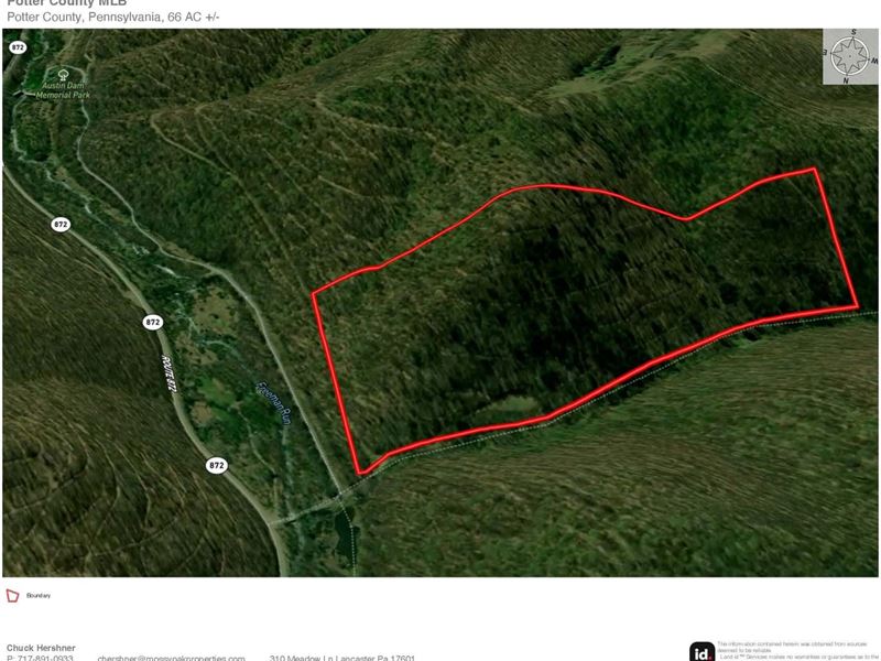 Potter County, 61 Acres, Stat : Coudersport : Potter County : Pennsylvania
