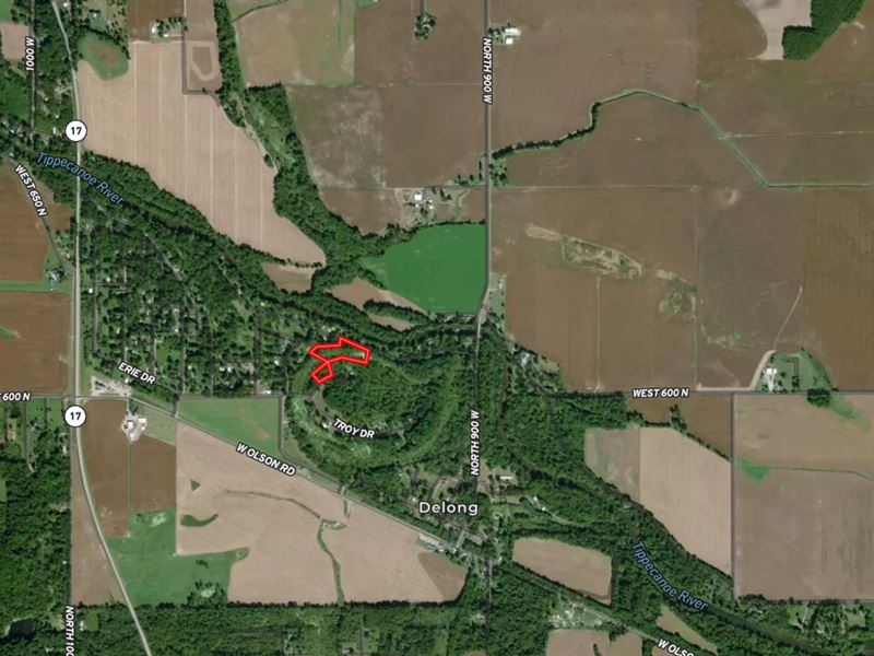 Land for Sale, 6.53 Acres : Rochester : Fulton County : Indiana