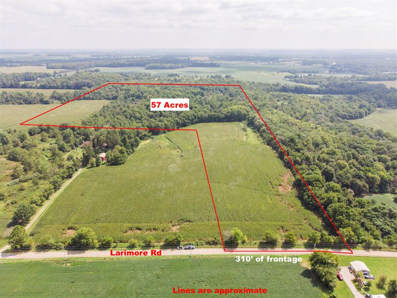 Larimore Rd, 57 Acres : Milford : Knox County : Ohio
