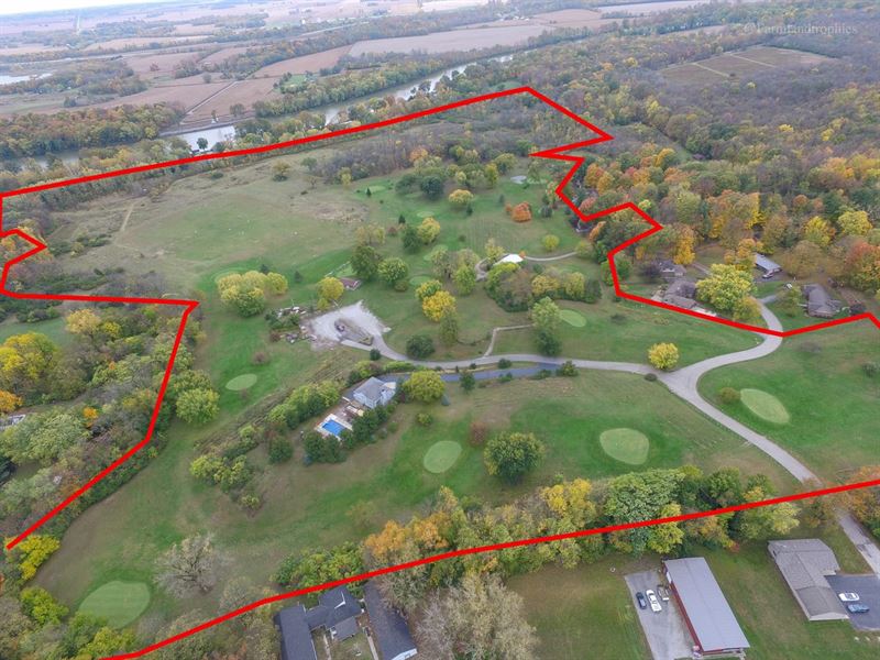 82 Acre Golf Course for Sale : Logansport : Cass County : Indiana