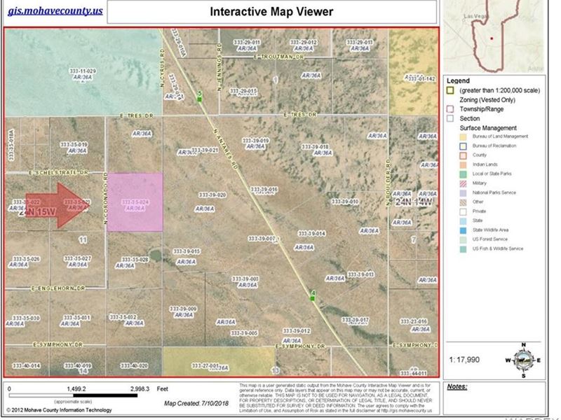 Mountain Vista Ranch Land, Kingman, Ranch for Sale in Arizona, 161634