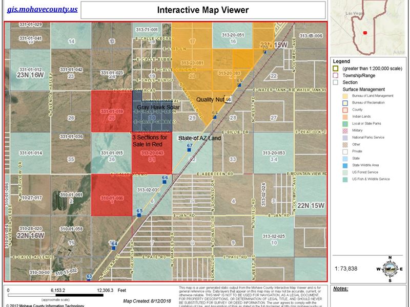 Kingman Arizona Farm Land, Great, Ranch for Sale in Arizona, 161640