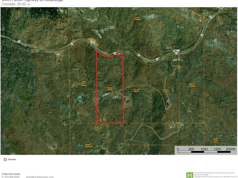 Colorado Aspen Wooded Lot Mountain : Cedaredge : Delta County : Colorado