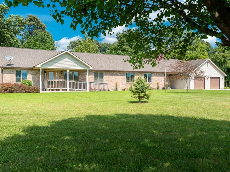 Country Home Acerage Selma, Indiana, Ranch for Sale in Indiana, 170202