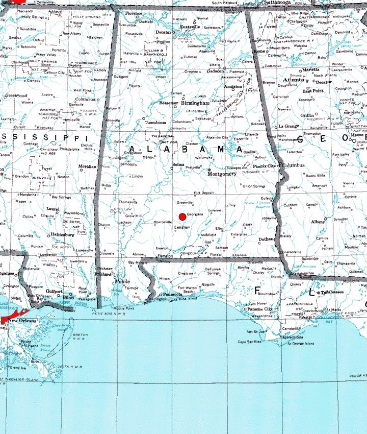 Shows Road Tract Ranch for Sale in Butler County, Alabama