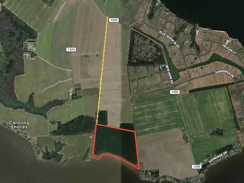 67.9 Acres of Wat : Hertford : Perquimans County : North Carolina