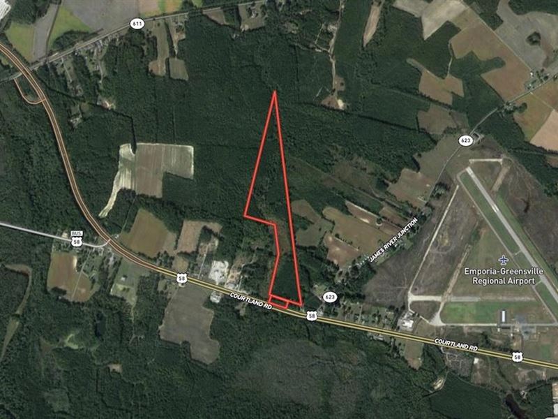54 Acres of Busin : Emporia : Greensville County : Virginia