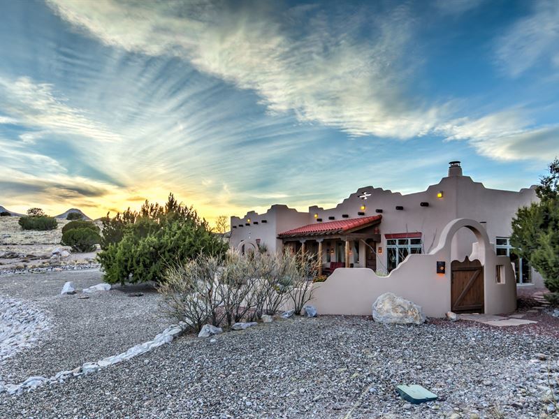 Home with 50 Acres Hillsboro, NM : Hillsboro : Sierra County : New Mexico