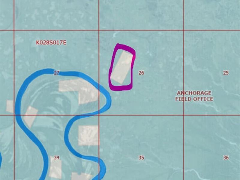 Remote Lot with 39.84 Acres in McGr : McGrath : Yukon-Koyukuk Borough : Alaska