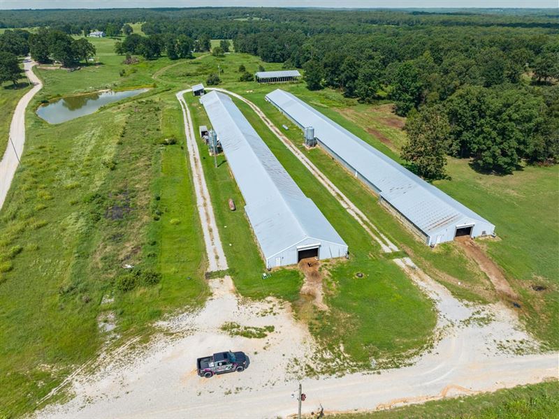 2 Old Poultry Houses, 20 Acres : Strawberry : Lawrence County : Arkansas