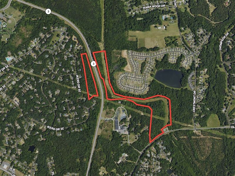 38.13 Acres of Re : Concord : Cabarrus County : North Carolina