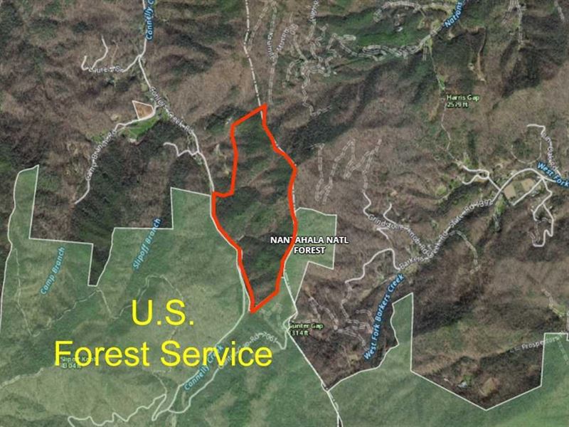89 Acres in The Conleys Creek Co : Whittier : Swain County : North Carolina