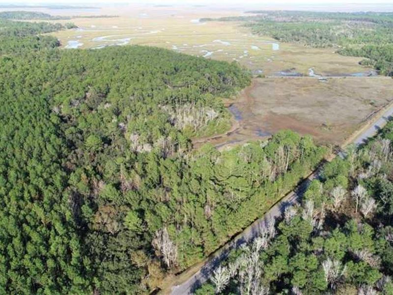 Marsh Front Land for Sale in Camden : Waverly : Camden County : Georgia