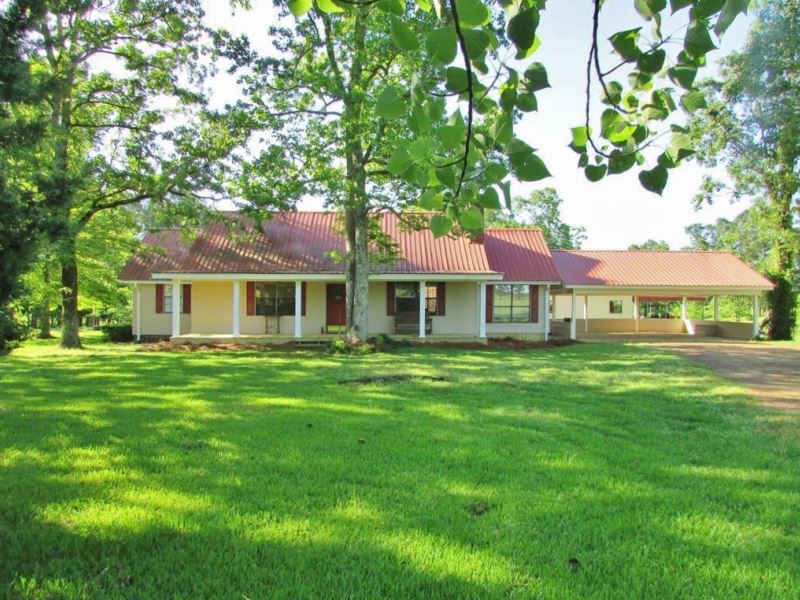 Farm Home, 26.75 Acres Pasture Land, Ranch for Sale in Mississippi
