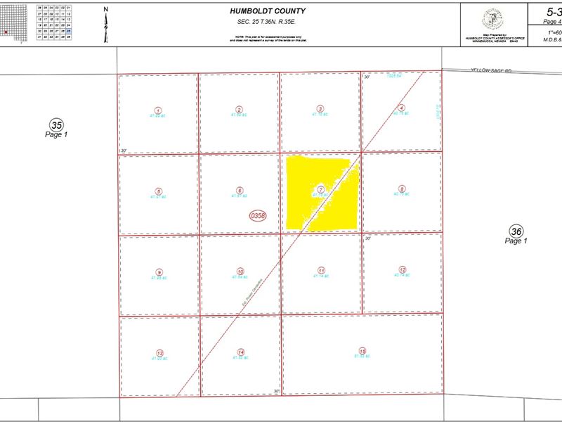 39.65 Acres Humboldt County, NV : Winnemucca : Humboldt County : Nevada