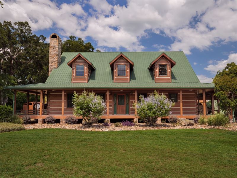 Log Cabin Horse Farm Williston Levy : Williston : Levy County : Florida