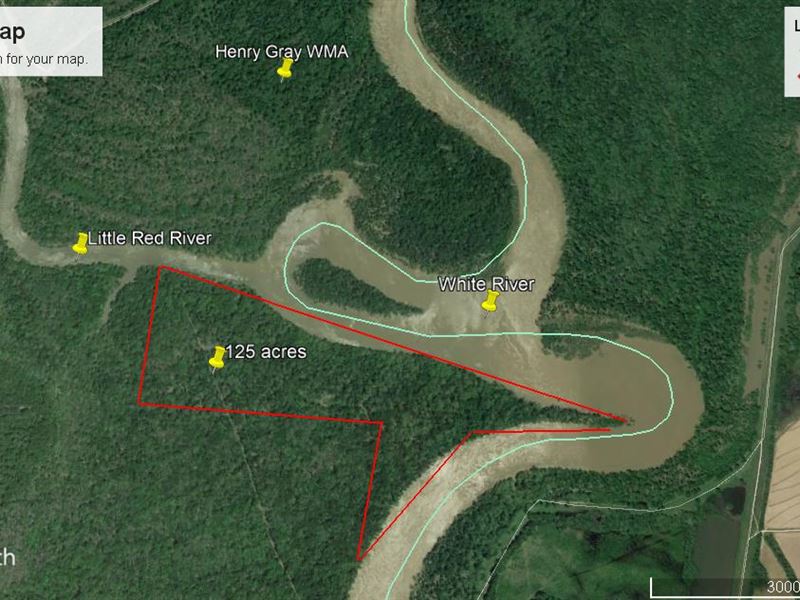 Graham Point On The White River : Georgetown : White County : Arkansas