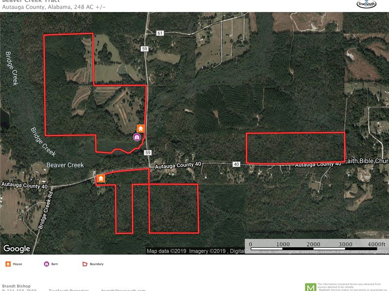 Beaver Creek Tract : Prattville : Autauga County : Alabama