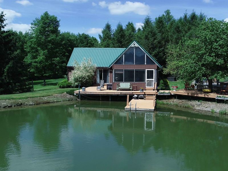 Hunting Cabin with Private Pond : Preble : Cortland County : New York