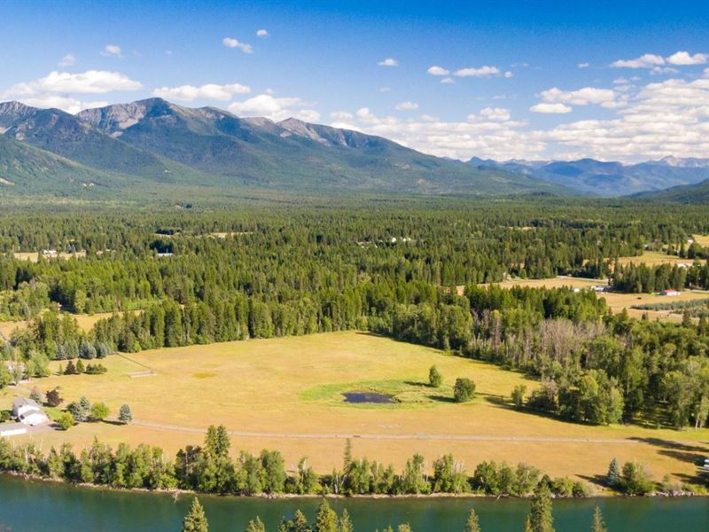 Majestic Swan Riverfront Ranch for Sale in Bigfork, Flathead County
