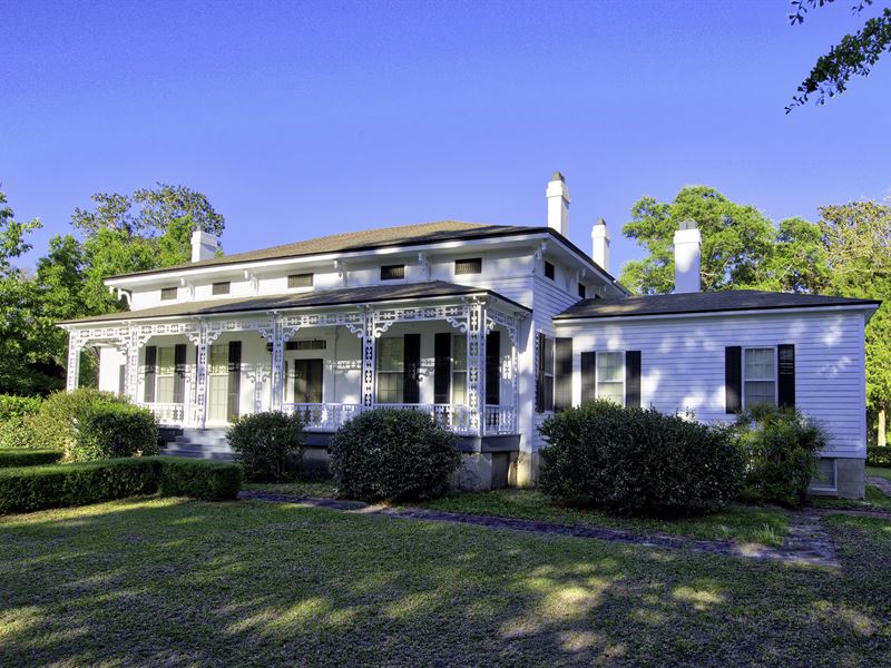 Hawkinsville Plantation Circa 1840 : Eufaula : Barbour County : Alabama