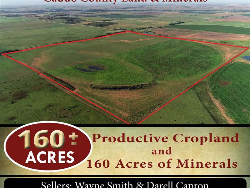 160 Acres Land and Minerals : Hydro : Caddo County : Oklahoma