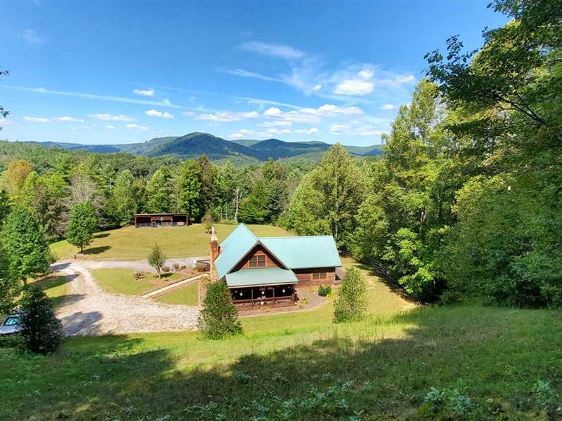 37.03 Acre and 2Bd/2Ba A-Frame : Ferguson : Wilkes County : North Carolina