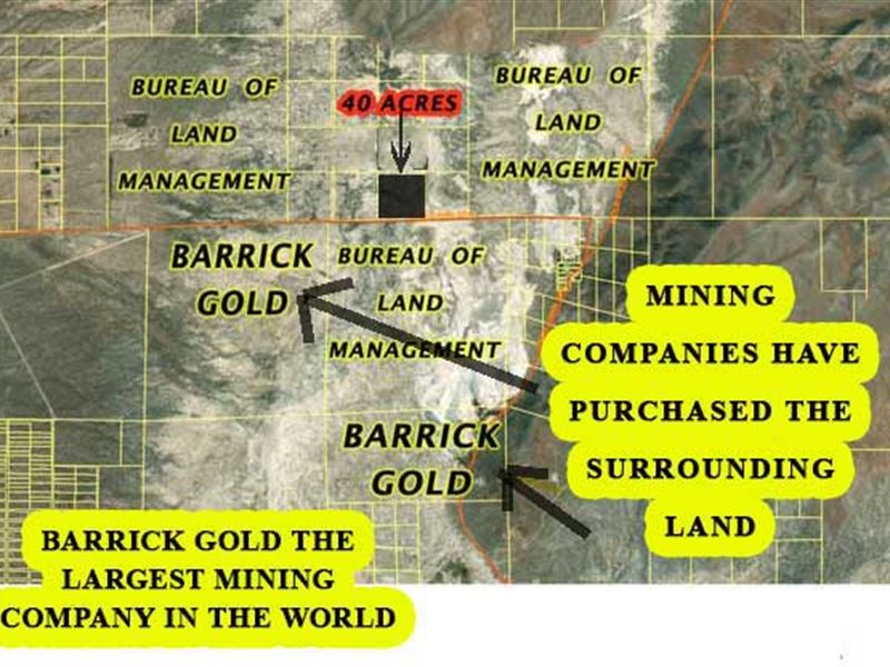 Nevada Ranch Minerals Included : Crescent Valley : Eureka County : Nevada