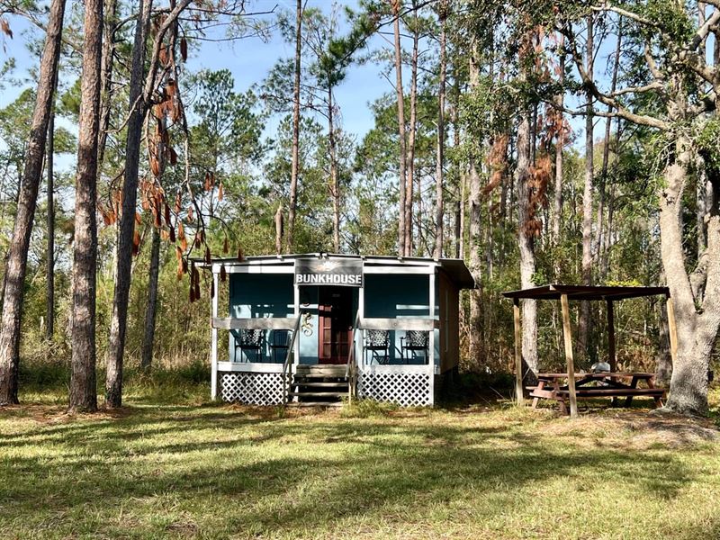 27 Acre Hunting Lodge : Perry : Taylor County : Florida