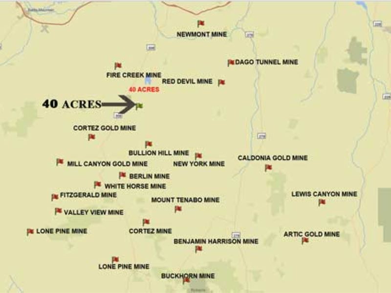 NV Ranch with Minerals, Gold Area : Crescent Valley : Eureka County : Nevada