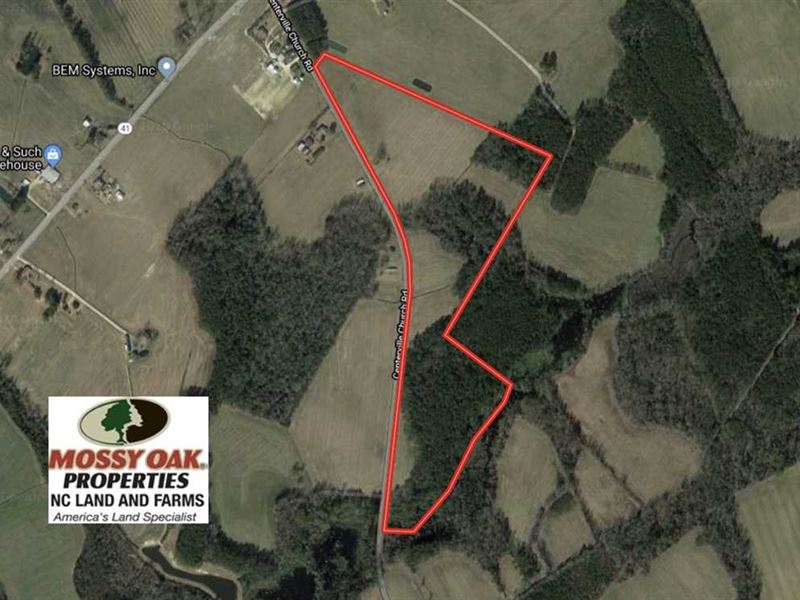 53 Acres of Farm and Timber Land : Fairmont : Robeson County : North Carolina