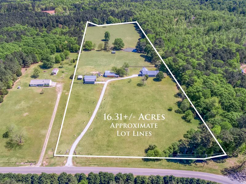 Home Sitting on 16 Acres in Monroe : Monroe : Walton County : Georgia