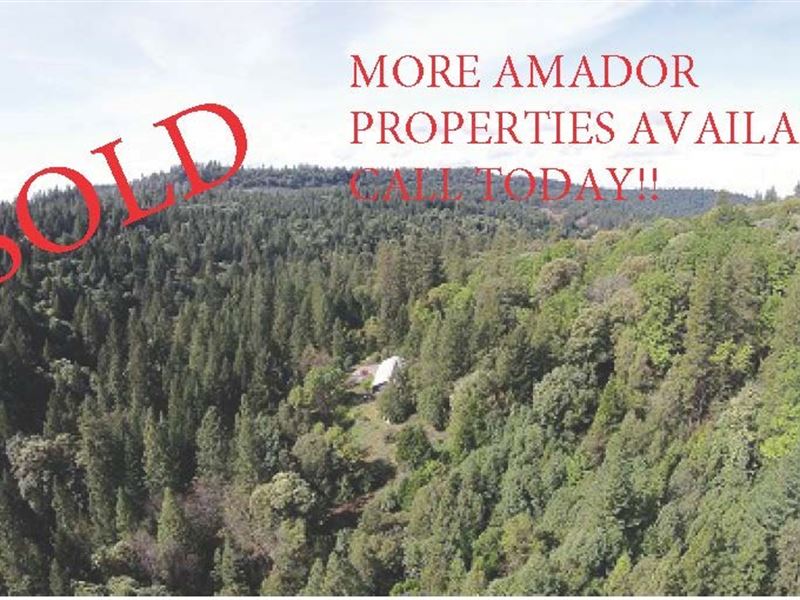SoldAmador Mountain Property Ranch for Sale in Pioneer, Amador