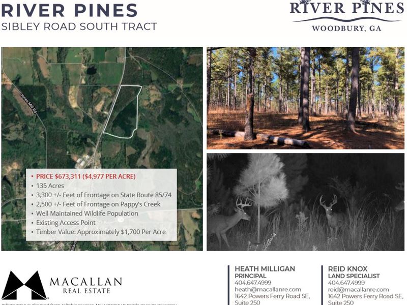 River Pines, Sibley Road South : Woodbury : Meriwether County : Georgia