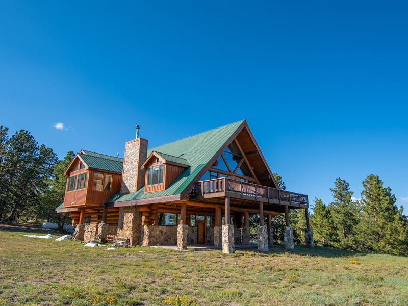 Legacy Ranch Log Home Colorado : Westcliffe : Custer County : Colorado