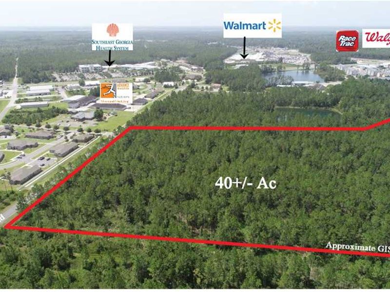 40 Acres Development Land : Kingsland : Camden County : Georgia