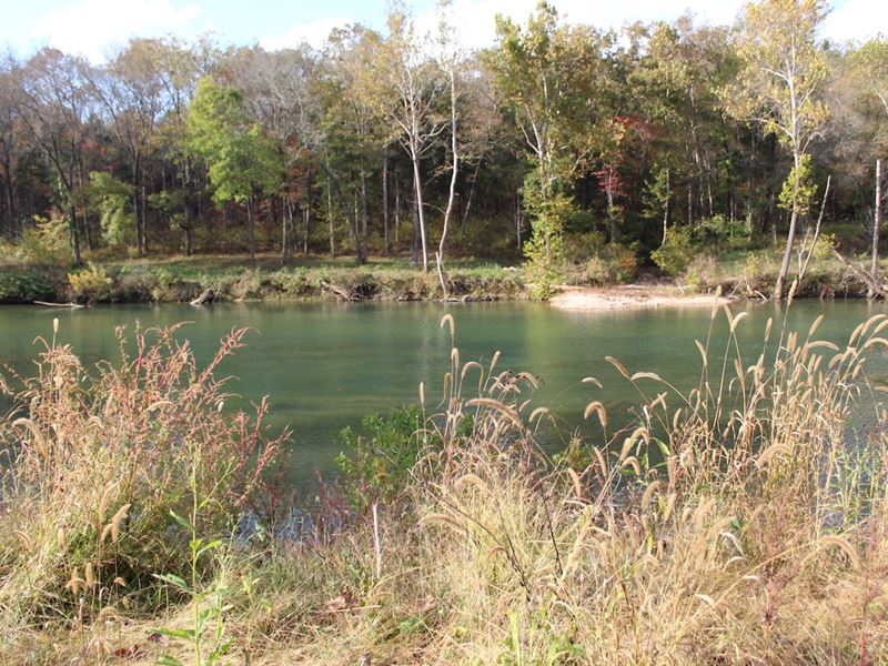 Riverfront Fishing Land for Sale : Pottersville : Ozark County : Missouri