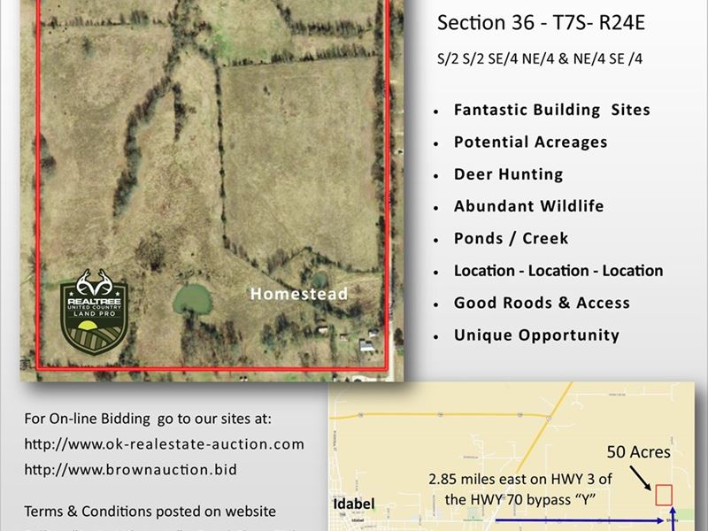 Oklahoma Land, McCurtain County Ranch Auction in Idabel, McCurtain