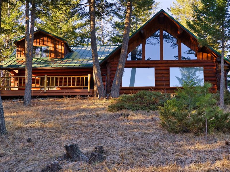 Montana Luxury Log Homes For Sale : Ranch for Sale in Eureka, Lincoln