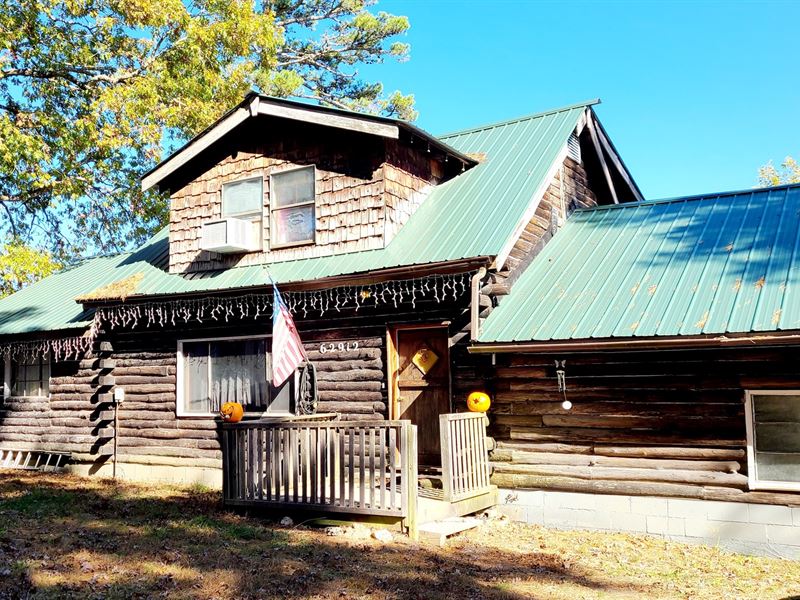 Log Home 10 + Acres Ellington, Ranch for Sale in Missouri, 261157